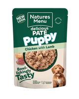 Natures Menu Puppy Chicken with Lamb Pouches - 8 x 300g, Natures Menu,