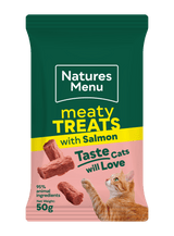 Natures Menu Salmon Cat Treats - 12 x 50g, Natures Menu,