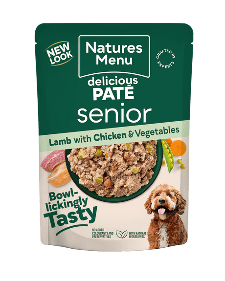 Natures Menu Senior Lamb with Chicken Pouch - 8 x 300g, Natures Menu,