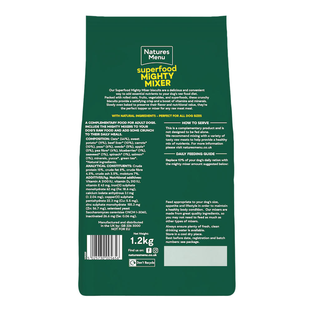 Natures Menu Superfood Mighty Mixer - 1.2 kg, Natures Menu,