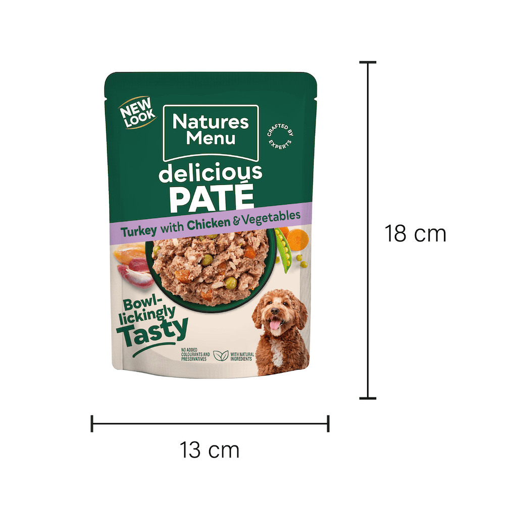 Natures Menu Turkey and Chicken Dog Pouches - 8 x 300g, Natures Menu,
