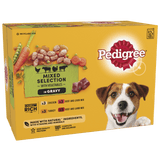 Pedigree Adult Wet Dog Food Pouches Mixed Selection in Gravy - 48 x 100g, Pedigree,