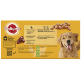 Pedigree Adult Wet Dog Food Tins Mixed Chunks in Loaf - 24 x 400g, Pedigree,