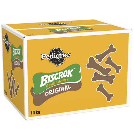 Pedigree Biscrok Gravy Bones Biscuits Dog Treats, Pedigree, 10 kg