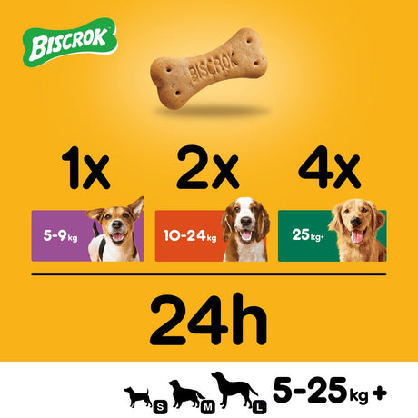 Pedigree Biscrok Gravy Bones Biscuits Dog Treats, Pedigree, 12 x 400g