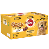 Pedigree Chunks in Jelly Mixed Selection Adult Wet Dog Food Tins - 24 x 385g, Pedigree,