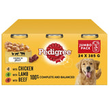 Pedigree Chunks in Jelly Mixed Selection Jumbo Pack Tins - 24 x 385g, Pedigree,