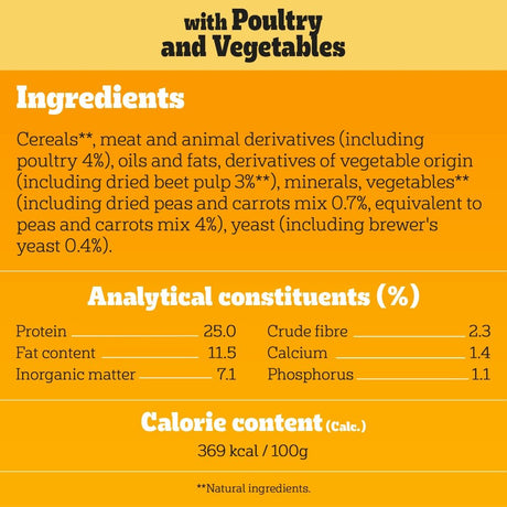 Pedigree Complete Junior Puppy Dry Dog Food with Poultry and Veg, Pedigree, 3 x 3kg