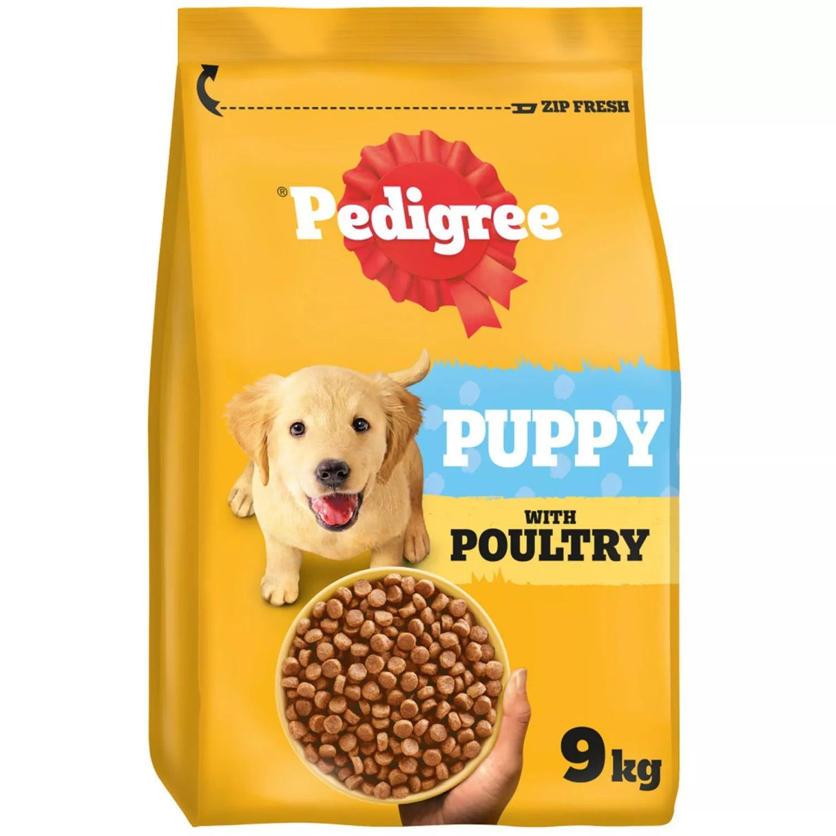 Pedigree Complete Junior Puppy Dry Dog Food with Poultry and Veg, Pedigree, 3 x 3kg