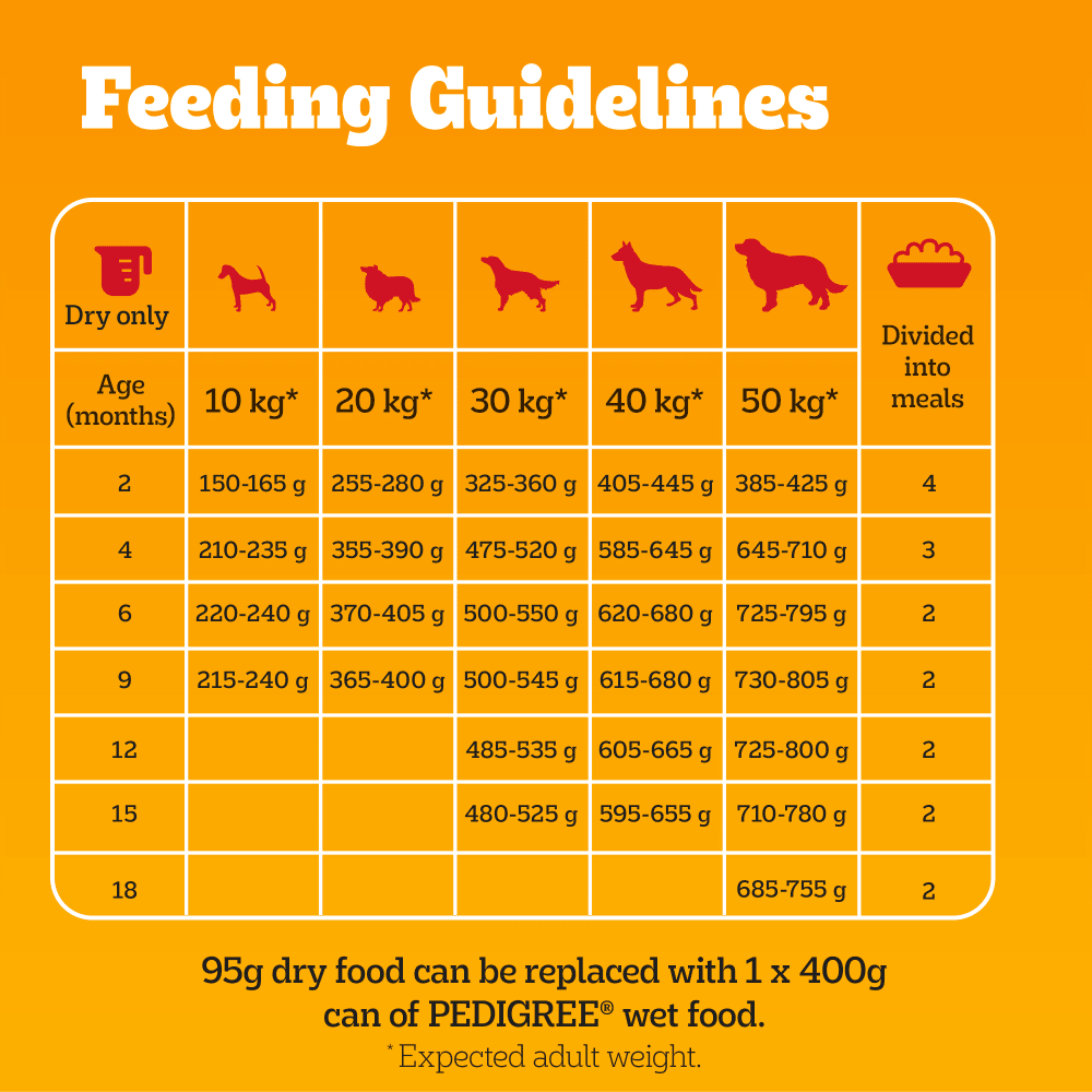 Pedigree Complete Junior Puppy Dry Dog Food with Poultry and Veg, Pedigree, 3 x 3kg