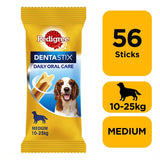Pedigree Dentastix Daily Medium Dog Dental Chew Treat, Pedigree, 56 Stick Mega Pack