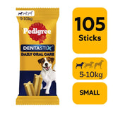 Pedigree Dentastix Daily Small Dog Dental Chew Treat, Pedigree, 105 Stick Mega Pack
