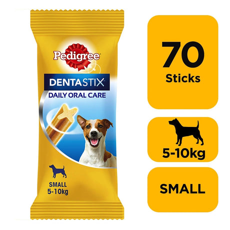 Pedigree Dentastix Daily Small Dog Dental Chew Treat, Pedigree, 70 Sticks