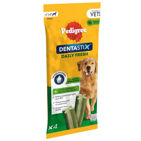 Pedigree Dentastix Fresh for Large Dogs Daily Dental Chew Treat, Pedigree, 56 Sticks