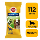 Pedigree Dentastix Fresh for Medium Dogs Daily Dental Chew Treat, Pedigree, 112 Sticks