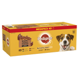 Pedigree Farmer's Selection in Gravy Adult Wet Pouches Mega Pack 40 x 100g, Pedigree,