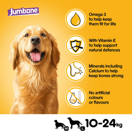 Pedigree Jumbone Adult Medium Dog Treat Chicken & Lamb - 12 Pack, Pedigree,