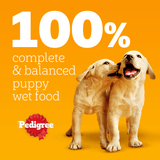 Pedigree Junior/Puppy Wet Dog Food Pouches Mixed in Jelly - 48 x 100g, Pedigree,