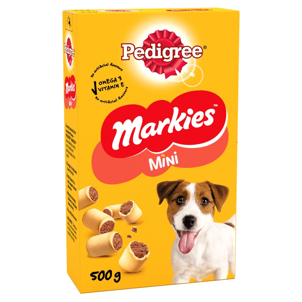 Pedigree Markies Adult Mini Dog Treat Biscuits, Pedigree, 12x500g