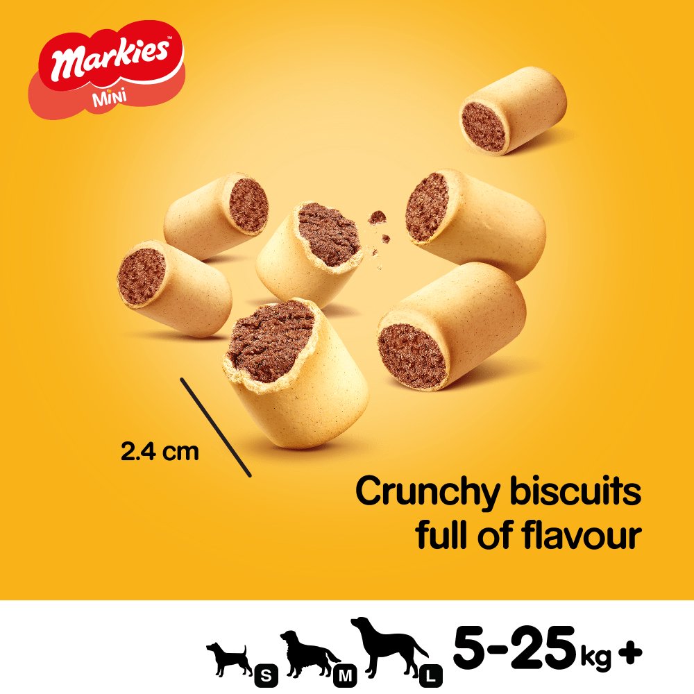 Pedigree Markies Adult Mini Dog Treat Biscuits, Pedigree, 12x500g