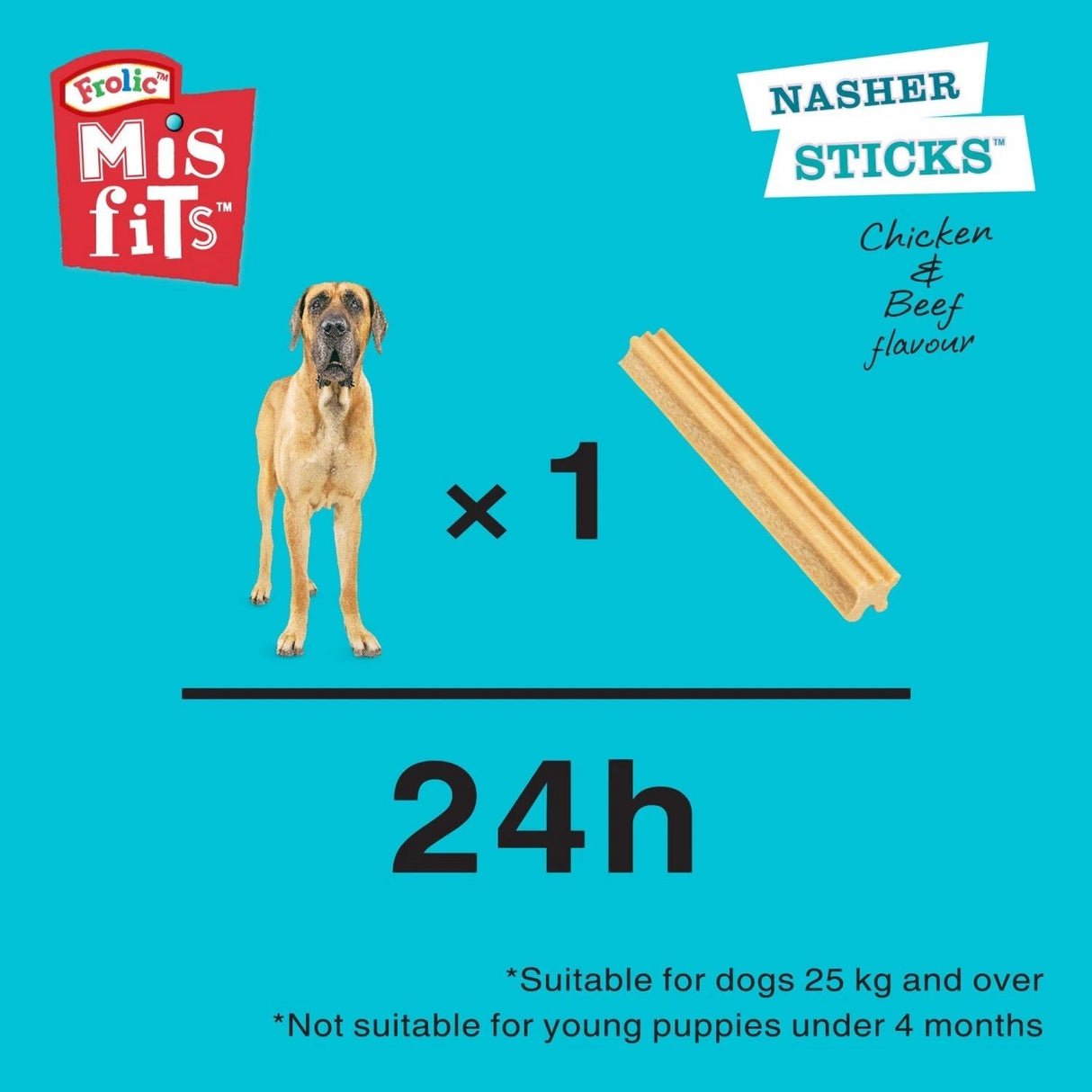 Pedigree Misfits Large Nasher Sticks - 10 Pack, Pedigree,