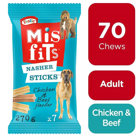 Pedigree Misfits Large Nasher Sticks - 10 Pack, Pedigree,
