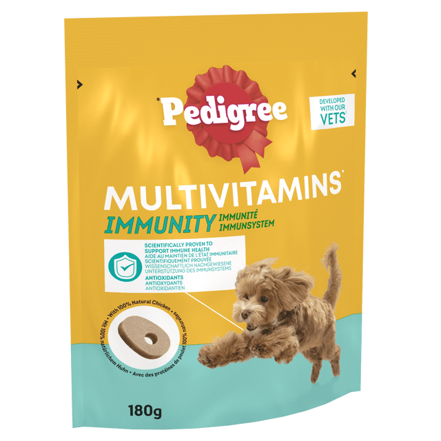 Pedigree Multivitamins Immunity Soft Dog Chews - 6 x 180g Packs, Pedigree,