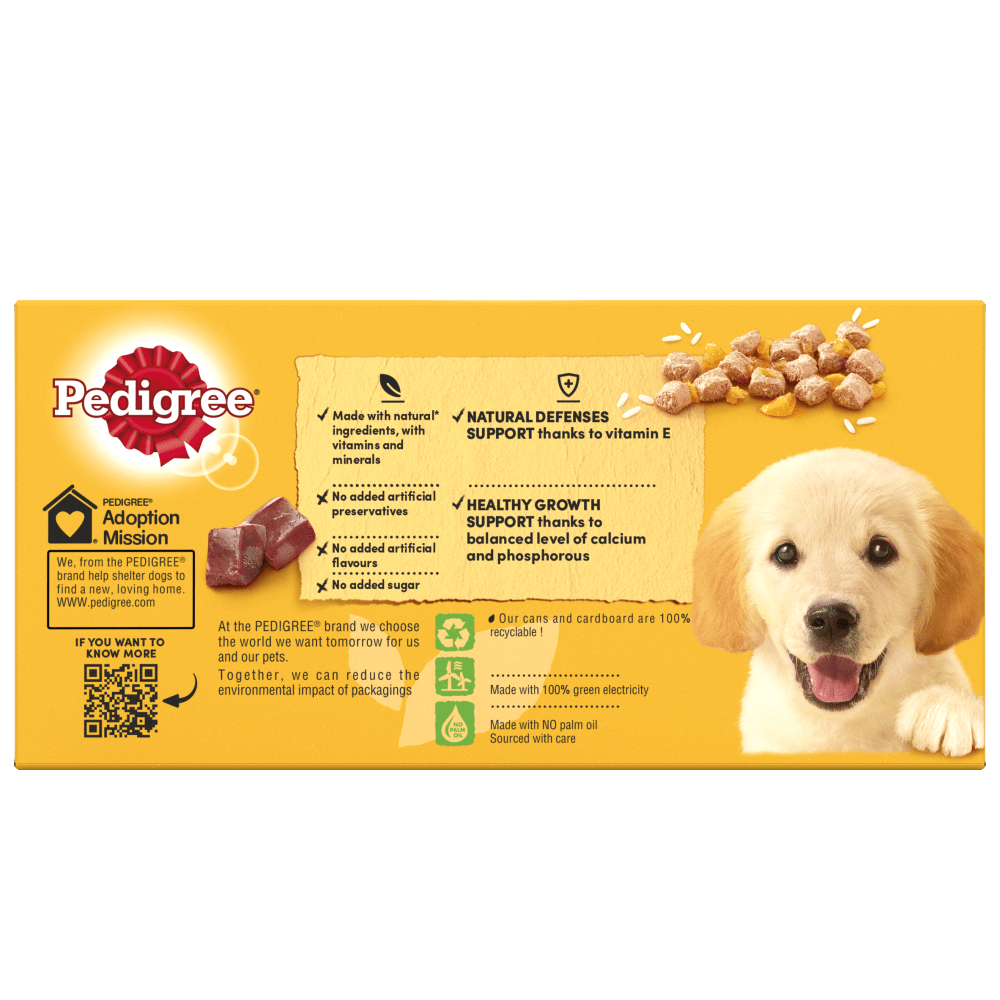 Pedigree Puppy Mixed Selection Chunks in Jelly Tins - 24 x 400g, Pedigree,