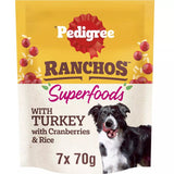 Pedigree Ranchos Superfoods Dog Treats - 7 Pack x 70g, Pedigree, Turkey