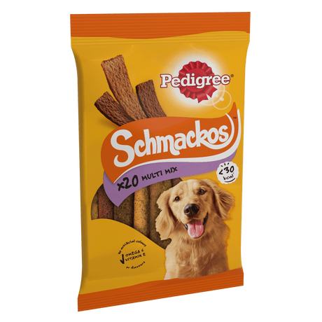 Pedigree Schmackos Adult Dog Treats Multi Mix 20 Strips - 9 Bags, Pedigree,