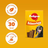 Pedigree Schmackos Adult Dog Treats Poultry Mix 20 Strips - 9 Bags, Pedigree,
