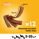 Pedigree Schmackos Dog Treats Multi Mix Meat 12 Strips - 18 Bags, Pedigree,