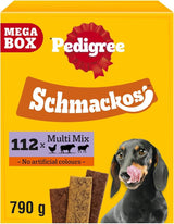Pedigree Schmackos Meat Strips Multi Mix Mega Box x112 Dog Treats, Pedigree,