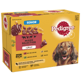 Pedigree Senior Wet Dog Food Pouches Mixed in Jelly - 4x (12x100g), Pedigree,