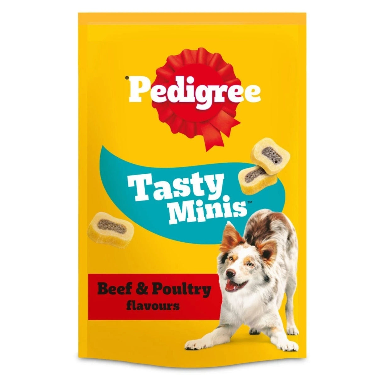 Pedigree Tasty Minis Beef & Poultry Adult Dog Treat Chewy Slices - 8 x 155g, Pedigree,