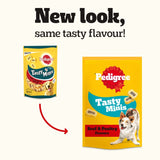 Pedigree Tasty Minis Beef & Poultry Adult Dog Treat Chewy Slices - 8 x 155g, Pedigree,