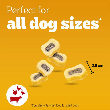 Pedigree Tasty Minis Beef & Poultry Adult Dog Treat Chewy Slices - 8 x 155g, Pedigree,