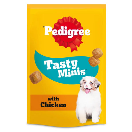 Pedigree Tasty Minis Puppy Dog Treats Chicken Chewy Cubes - 8 x 125g, Pedigree,