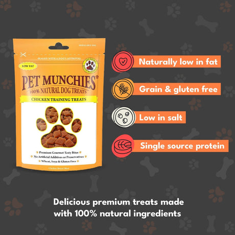 Pet Munchies Chicken Dog Training Treats, Pet Munchies, 8 x 150g