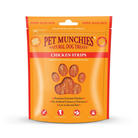 Pet Munchies Chicken Strips Dog Treats 3 x 320g, Pet Munchies,