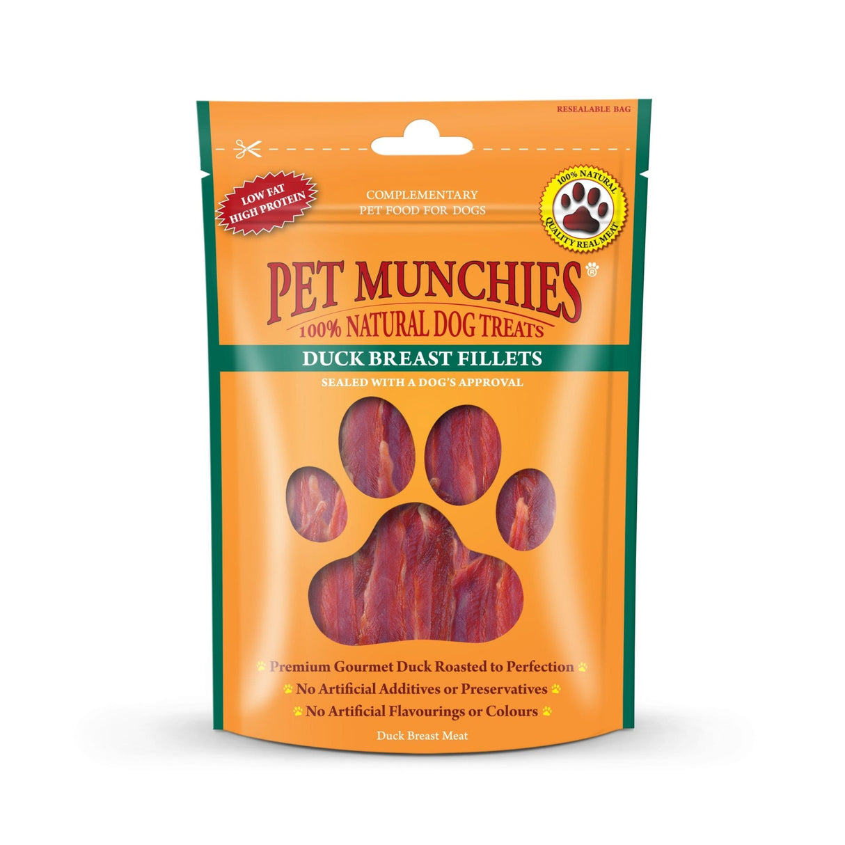 Pet Munchies Duck Breast Fillets Dog Treats 8 x 80g, Pet Munchies,