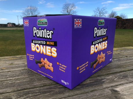 Pointer Assorted Mini Bones Dog Treats 10 kg, Pointer,