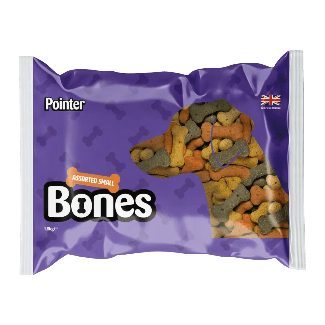 Pointer Assorted Small Bones Dog Treats - 4 x 1.5kg, Pointer,
