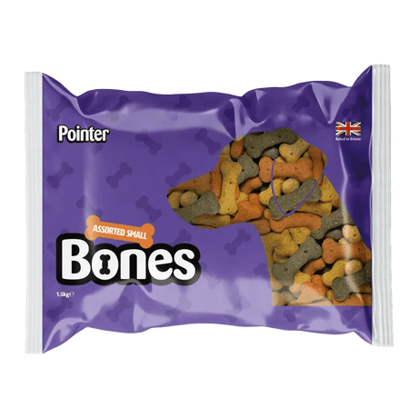 Pointer Assorted Small Bones Dog Treats - 4 x 1.5kg, Pointer,