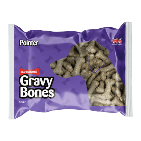 Pointer Beef Flavoured Gravy Bones - 4 x 1.5kg, Pointer,