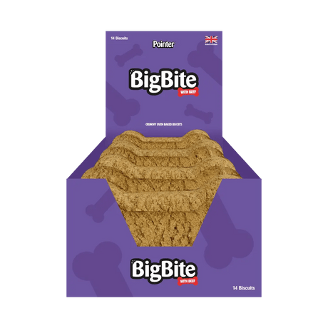 Pointer Big Bite Beef Flavour Biscuits - 14 x 100g, Pointer,