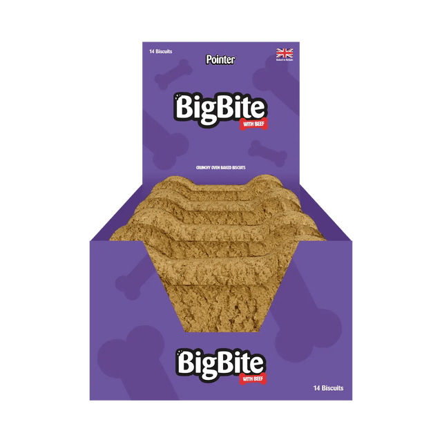 Pointer Big Bite Beef Flavour Biscuits - 14 x 100g, Pointer,
