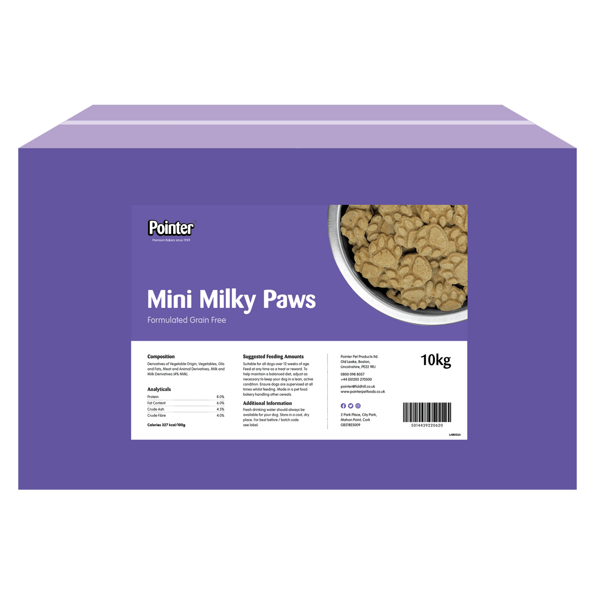 Pointer Grain - Free Mini Milky Paws - 10 kg, Pointer,