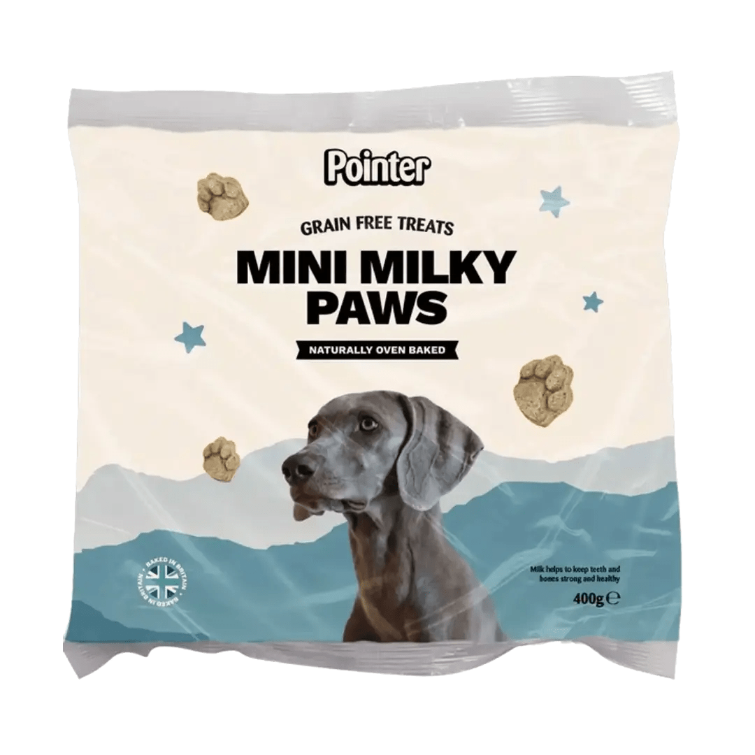 Pointer Mini Milky Paws Grain Free Dog Treats - 6 x 400g, Pointer,