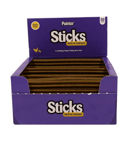 Pointer Sticks Rich in Chicken Grain Free Dog Chews, Pointer,